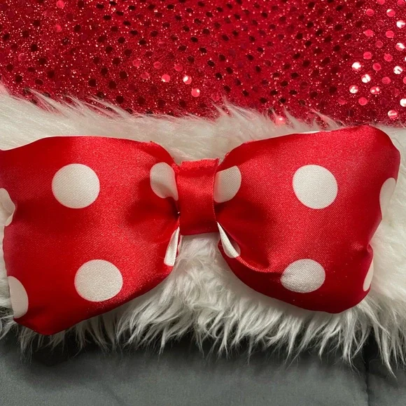 Disney Christmas Holiday Hat - Minnie Mouse Sequined Santa 